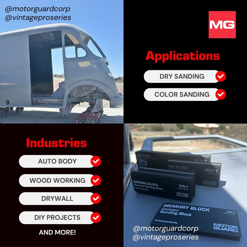 Motor Guard حارس المحرك - شريط صنفرة بلوك وندر (WB1)، مقاس واحد - Image 4